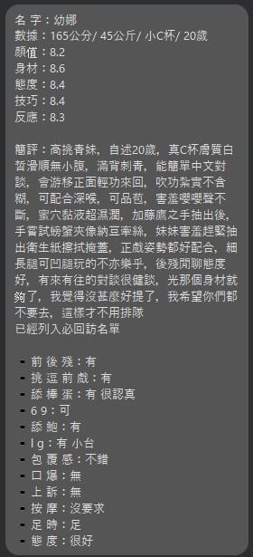 台北定點茶 幼娜 援交:圖片 12
