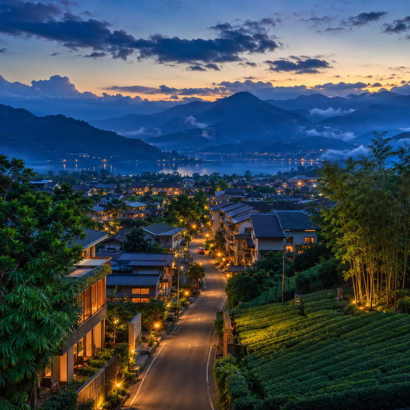 南投外送茶與定點茶資訊總整理的山城茶園及生活圈導覽景觀